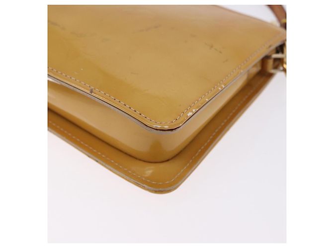 LOUIS VUITTON Monogram Vernis Lexington Pouch Beige M91010 LV Auth BA14356 - vista 13