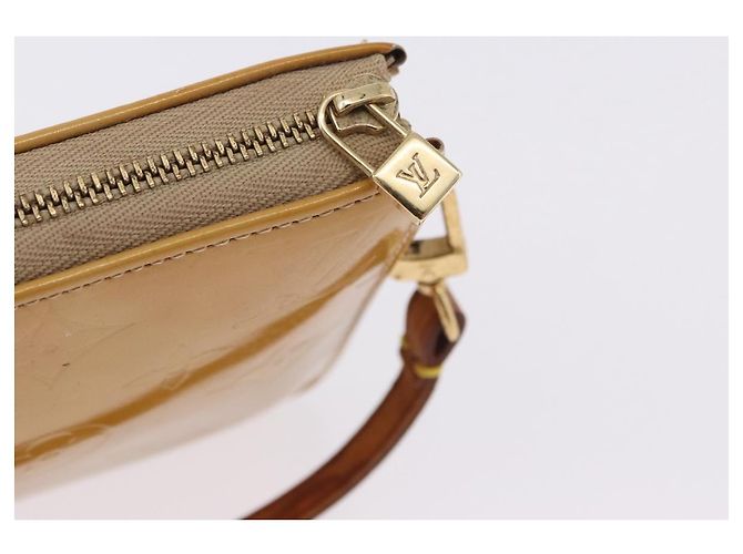 LOUIS VUITTON Monogram Vernis Lexington Pouch Beige M91010 LV Auth BA14356 - vista 14