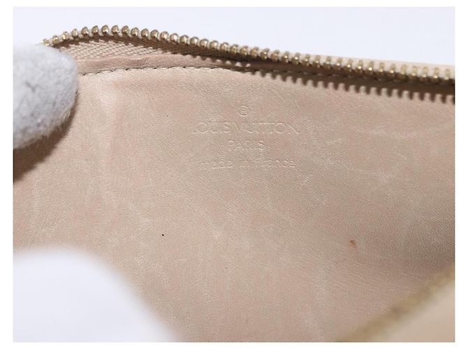 LOUIS VUITTON Monogram Vernis Lexington Pouch Beige M91010 LV Auth BA14356 - vista 15