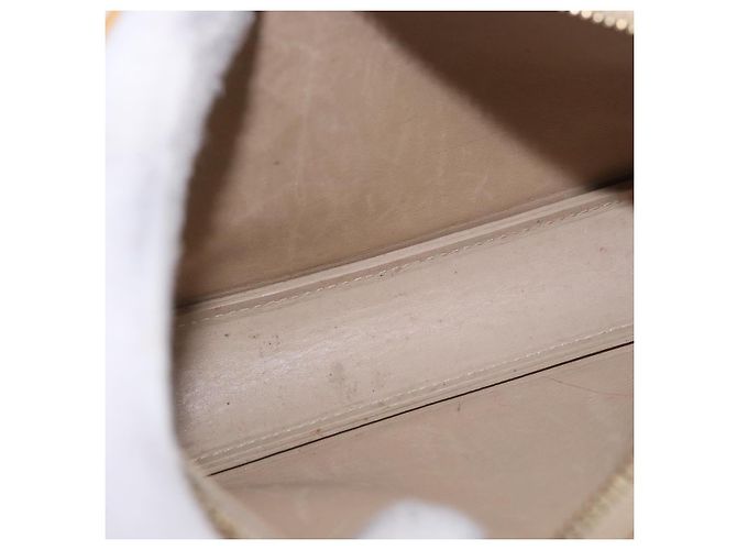 LOUIS VUITTON Monogram Vernis Lexington Pouch Beige M91010 LV Auth BA14356 - vista 16