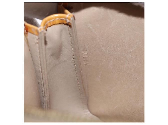 LOUIS VUITTON Monogram Vernis Lexington Pouch Beige M91010 LV Auth BA14356 - vista 19