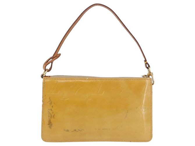 LOUIS VUITTON Monogram Vernis Lexington Pouch Beige M91010 LV Auth BA14356 - vista 3
