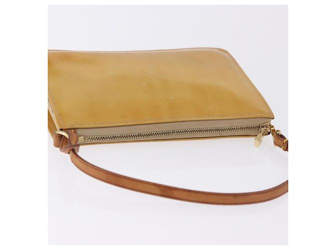 LOUIS VUITTON Monogram Vernis Lexington Pouch Beige M91010 LV Auth BA14356 - vista 6