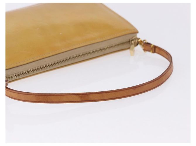 LOUIS VUITTON Monogram Vernis Lexington Pouch Beige M91010 LV Auth BA14356 - vista 7