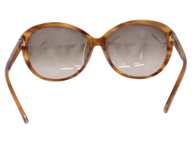 Chloé Gafas de sol Chloe de plástico Marrón Auth BA14435A Castaño - vista 3