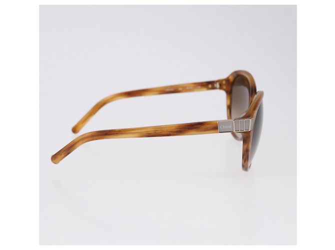 Chloé Gafas de sol Chloe de plástico Marrón Auth BA14435A Castaño - vista 6