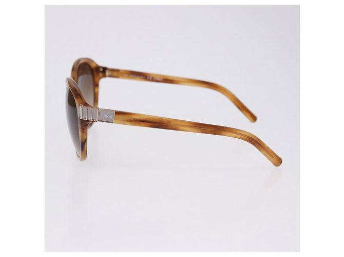 Chloé Gafas de sol Chloe de plástico Marrón Auth BA14435A Castaño - vista 8