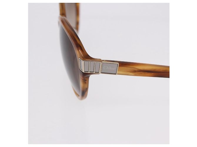 Chloé Gafas de sol Chloe de plástico Marrón Auth BA14435A Castaño - vista 9