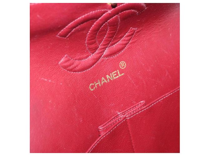 Borsa a tracolla CHANEL Chain Matelasse25 in pelle d'agnello nera e oro CC Auth 191834SAM Nero D'oro - vista 21