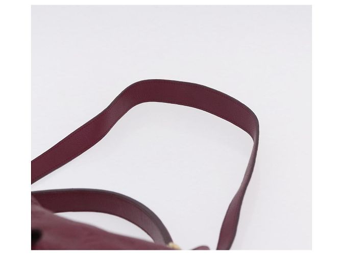 LOUIS VUITTON Bolsa de Ombro Monogram Empreinte Metis Vermelho Vinho M40813 Auth ka5209V Bordeaux - vista 10