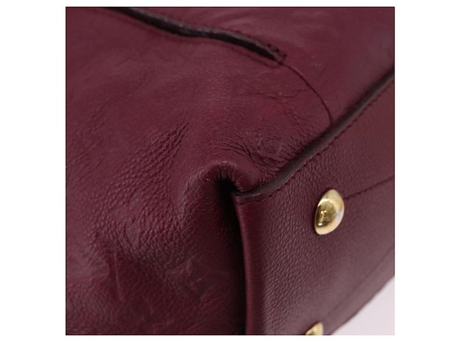 LOUIS VUITTON Bolsa de Ombro Monogram Empreinte Metis Vermelho Vinho M40813 Auth ka5209V Bordeaux - vista 12
