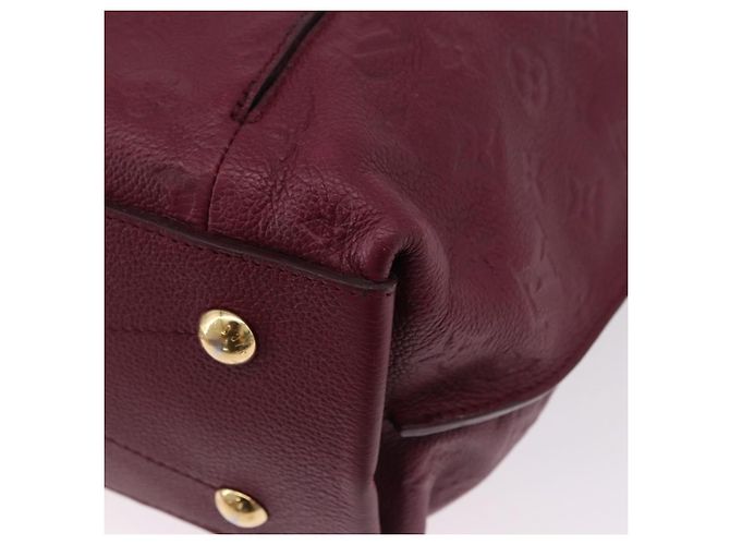 LOUIS VUITTON Bolsa de Ombro Monogram Empreinte Metis Vermelho Vinho M40813 Auth ka5209V Bordeaux - vista 13