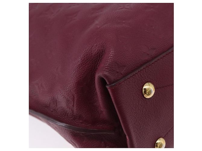 LOUIS VUITTON Bolsa de Ombro Monogram Empreinte Metis Vermelho Vinho M40813 Auth ka5209V Bordeaux - vista 14