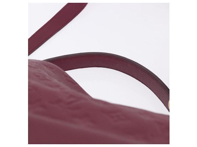 LOUIS VUITTON Bolsa de Ombro Monogram Empreinte Metis Vermelho Vinho M40813 Auth ka5209V Bordeaux - vista 8