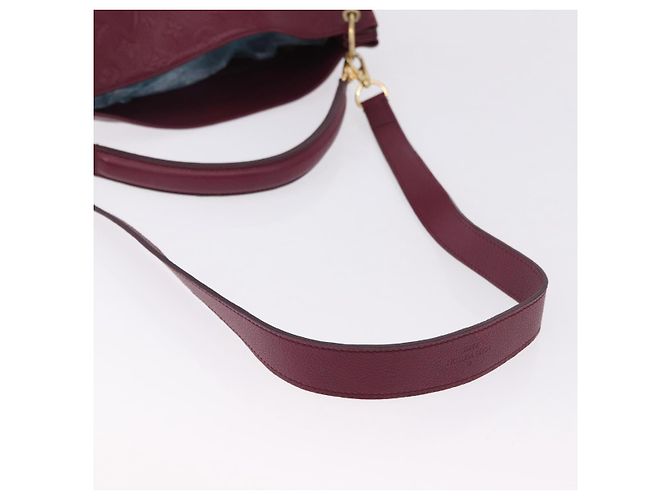 LOUIS VUITTON Bolsa de Ombro Monogram Empreinte Metis Vermelho Vinho M40813 Auth ka5209V Bordeaux - vista 9