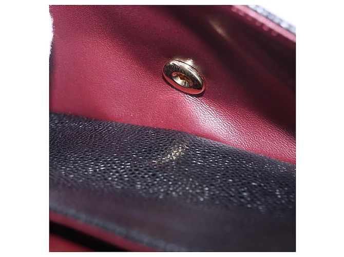 CHANEL Borsa a Spalla Chain Matelasse 25 Pelle Caviar Nera Oro CC Auth yk20614SM Nero D'oro - vista 24