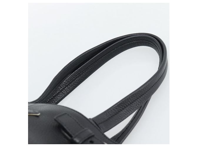 PRADA Tote Bag Vittero Dino Leather Schwarz Silber Authentisch 192267SAM - Ansicht 8