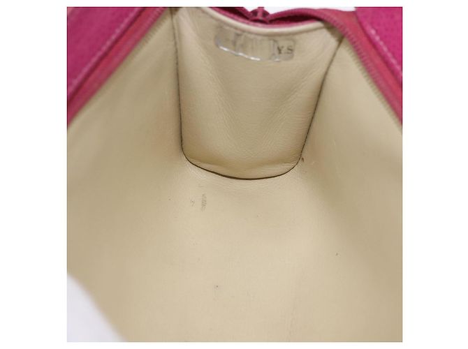 CHANEL COCO Mark Pouch Pelle Caviar Oro Rosa CC Auth BA14390A D'oro - vista 14