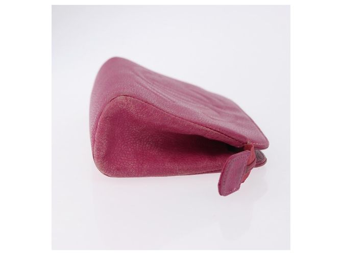 CHANEL COCO Mark Pouch Pelle Caviar Oro Rosa CC Auth BA14390A D'oro - vista 4