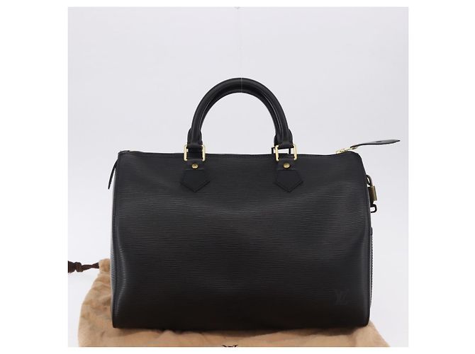 Borsa LOUIS VUITTON Epi Speedy 30 Noir Black M43002 LV Auth 190170SAV Nero - vista 23