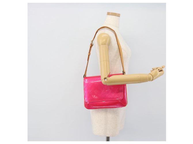 LOUIS VUITTON Monogram Vernis Thompson Street Fuchsia Pink M91215 Auth 191447V Rosa Fuschia - vista 21