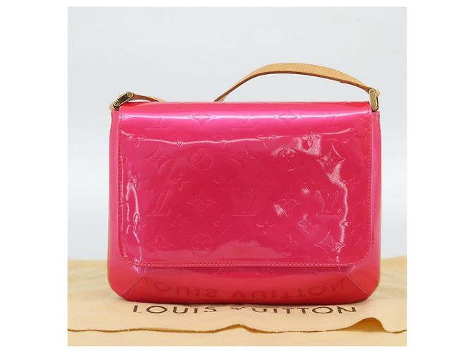 LOUIS VUITTON Monogram Vernis Thompson Street Fuchsia Pink M91215 Auth 191447V Rosa Fuschia - vista 22