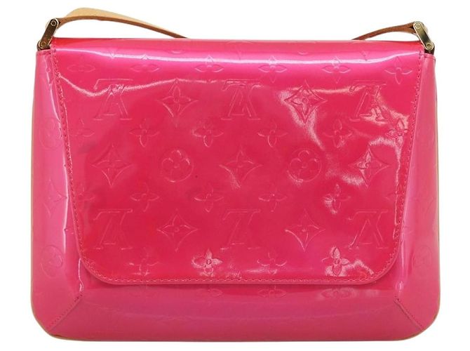 LOUIS VUITTON Monogram Vernis Thompson Street Fuchsia Pink M91215 Auth 191447V Rosa Fuschia - vista 3