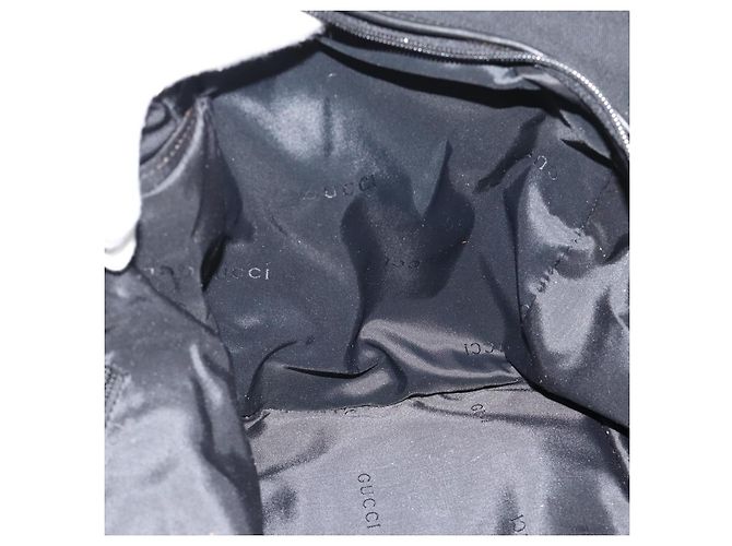 GUCCI Boston Bag Canvas Schwarz Silber Auth gh2175 - Ansicht 18