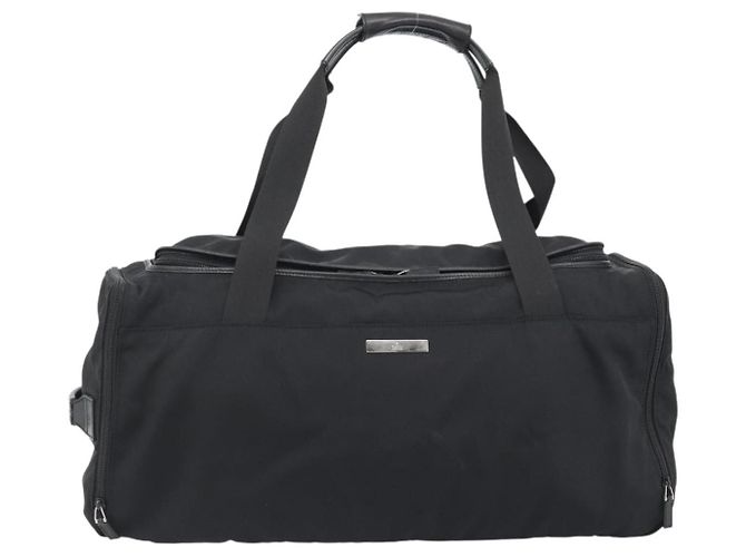 GUCCI Boston Bag Canvas Schwarz Silber Auth gh2175 - Ansicht 2