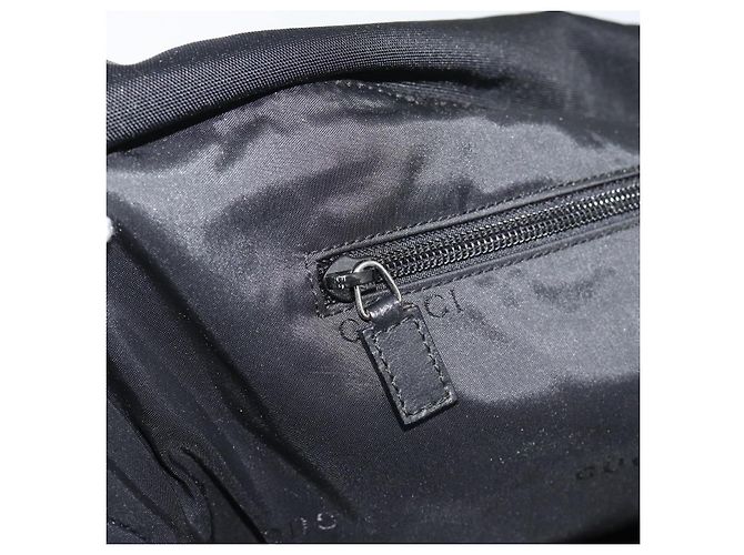 GUCCI Boston Bag Canvas Schwarz Silber Auth gh2175 - Ansicht 20