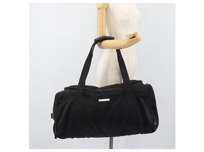 GUCCI Boston Bag Canvas Schwarz Silber Auth gh2175 - Ansicht 25