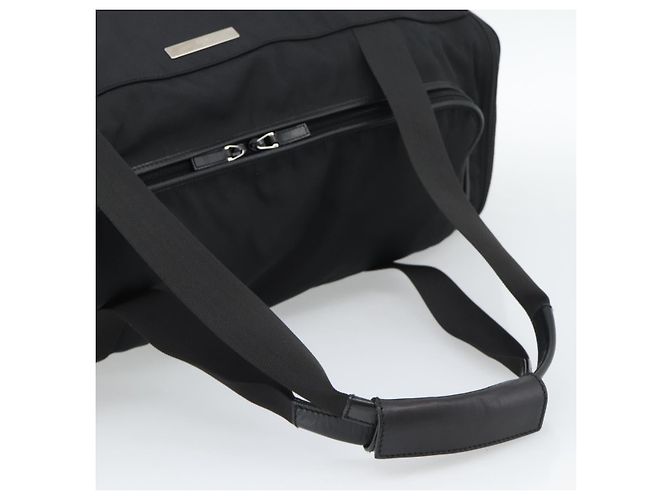 GUCCI Boston Bag Canvas Schwarz Silber Auth gh2175 - Ansicht 7