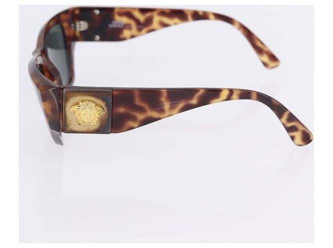 Occhiali da sole VERSACE Plastica Metallo 4 Set Black Gold Auth SW2624 Nero D'oro - vista 25