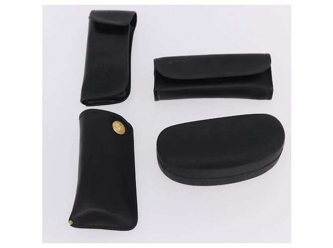 Occhiali da sole VERSACE Plastica Metallo 4 Set Black Gold Auth SW2624 Nero D'oro - vista 27