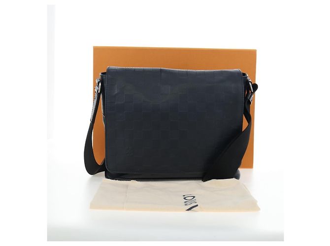 LOUIS VUITTON Damier Infini District PM Schultertasche Onyx N41033 Auth bs36184 Schwarz - Ansicht 26