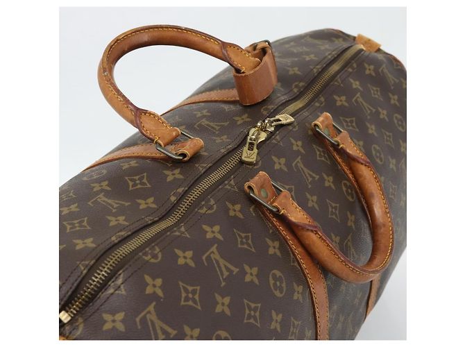 LOUIS VUITTON Borsa Boston Monogram Keepall 55 M41424 LV Auth 190419 Monogramma - vista 6