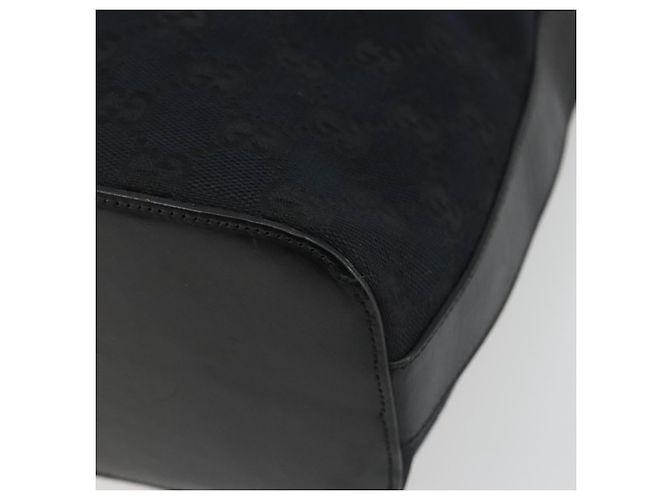 Borsa a Spalla GUCCI GG Canvas Nera Argento 001 3814 3754 Auth gh2173 Nero - vista 12