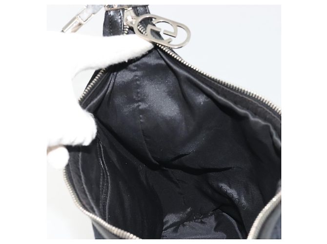 Borsa a Spalla GUCCI GG Canvas Nera Argento 001 3814 3754 Auth gh2173 Nero - vista 20