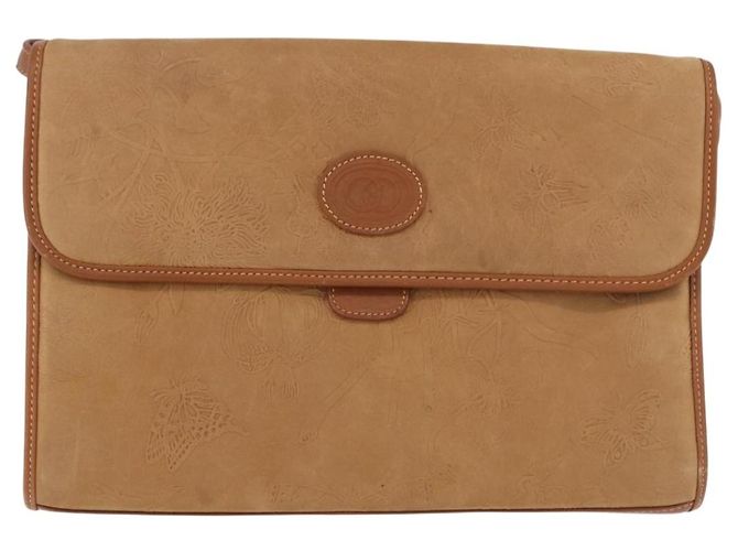 Borsa a Spalla GUCCI in Pelle Beige Oro Auth 191917 D'oro - vista 2