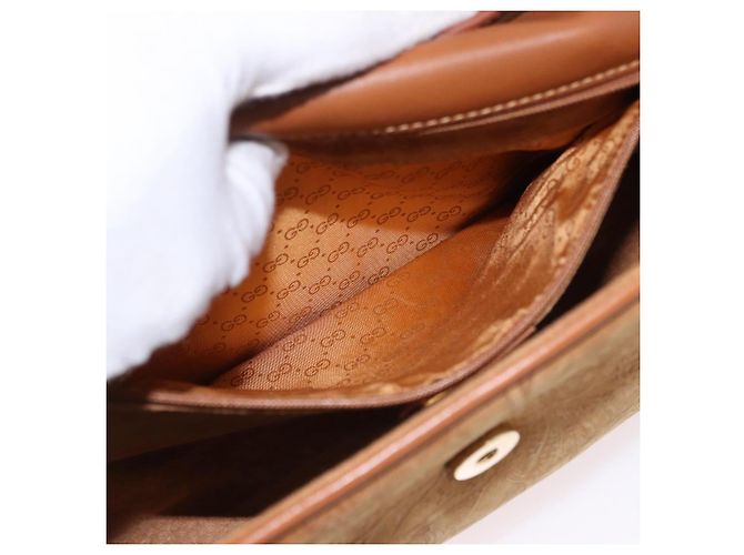 Borsa a Spalla GUCCI in Pelle Beige Oro Auth 191917 D'oro - vista 21