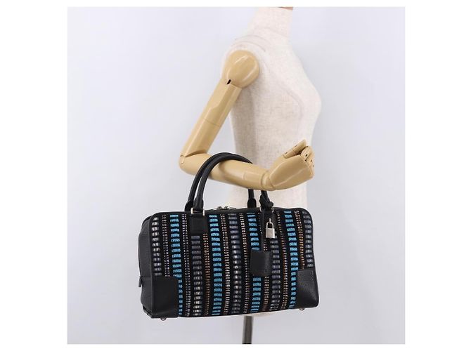 LOEWE Amazona 35 Tasche Tweed JUNYA WATANABE Kooperation Schwarz Authentisch 190602SAM - Ansicht 24