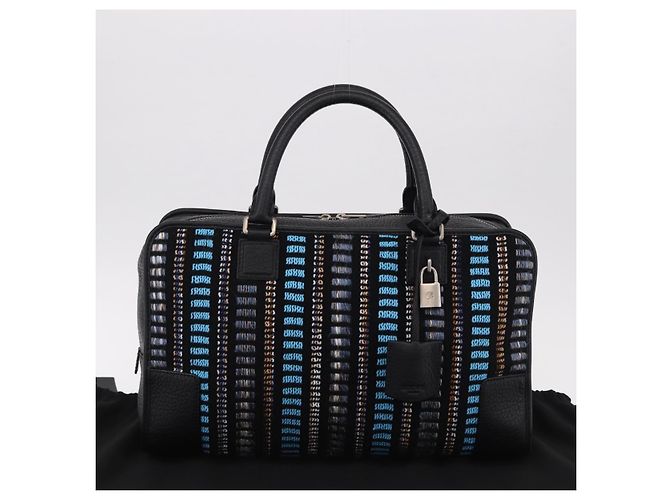 LOEWE Amazona 35 Tasche Tweed JUNYA WATANABE Kooperation Schwarz Authentisch 190602SAM - Ansicht 25