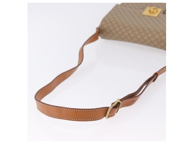 Céline Borsa a tracolla CELINE Macadam Canvas PVC Beige Oro Auth ka5222 D'oro - vista 7
