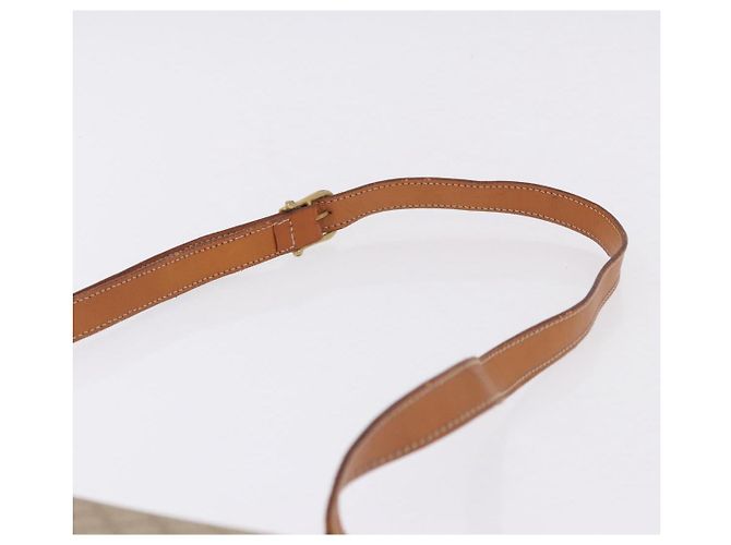Céline Borsa a tracolla CELINE Macadam Canvas PVC Beige Oro Auth ka5222 D'oro - vista 8