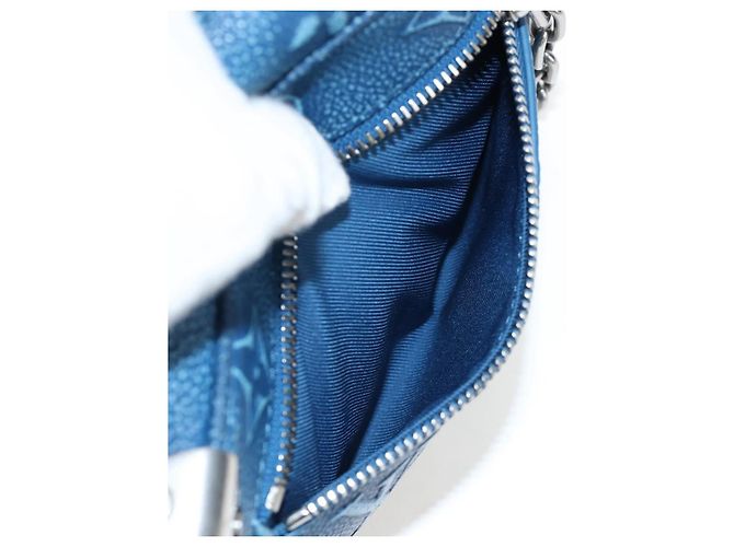 LOUIS VUITTON Monogram Mini Soft Trunk Bag Blue M21368 LV Auth 191462SAM Monogramma - vista 15