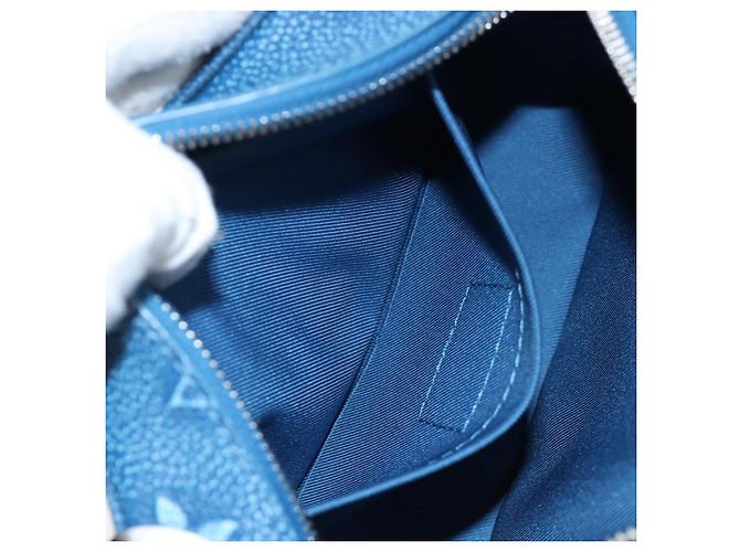 LOUIS VUITTON Monogram Mini Soft Trunk Bag Blue M21368 LV Auth 191462SAM Monogramma - vista 21