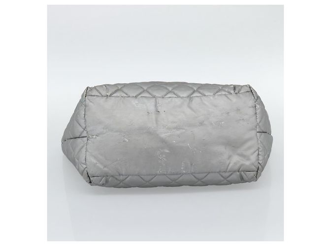CHANEL Cococoon Tote Bag beschichtet Canvas Silber CC Authentisch bs36183 - Ansicht 10