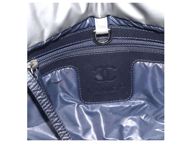 CHANEL Cococoon Tote Bag beschichtet Canvas Silber CC Authentisch bs36183 - Ansicht 16