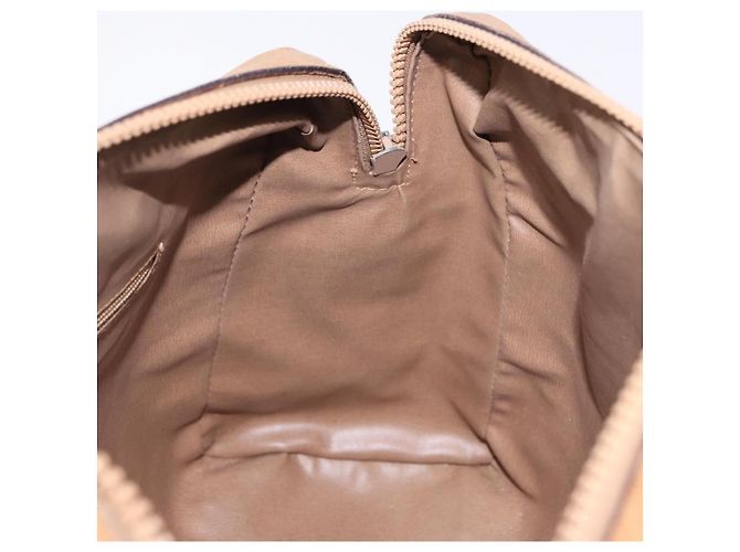 Céline Borsa Boston CELINE C Saluki in PVC e pelle Beige con finiture dorate Auth 192714 - vista 18
