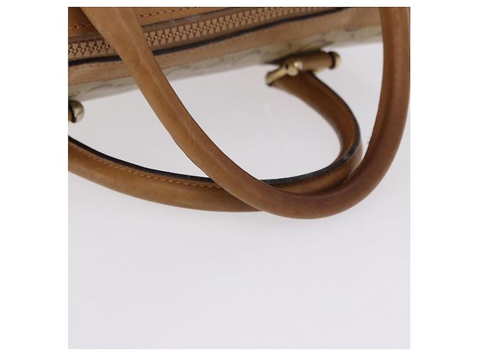 Céline Borsa Boston CELINE C Saluki in PVC e pelle Beige con finiture dorate Auth 192714 - vista 7